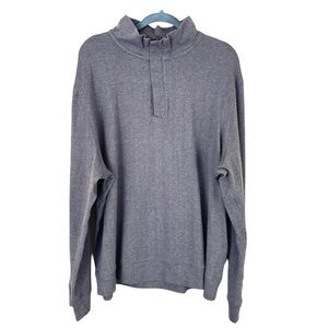 NWT Tahari Brown Viscose Textured Crop 3/4 Zip Long Sleeve Pullover Top (XXL)